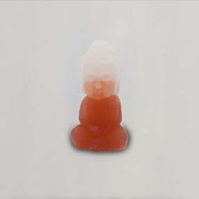 Buddha - Oranžovo bílý
